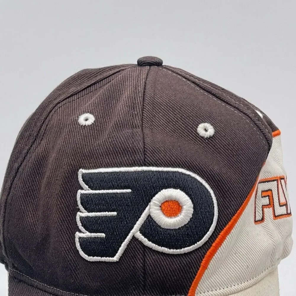 NHL Philadelphia Flyers TWINS ENTERPRISE Hat Men's One Size Brown Beige Cotton